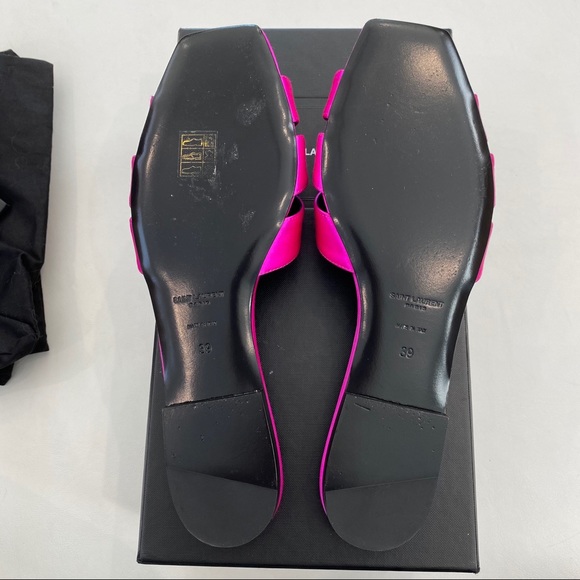 39 9 Saint Laurent Tribute Nu Pieds Slide Sandals - Picture 12 of 16